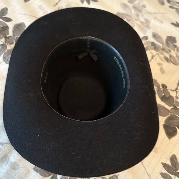 Men’s Coburn Black 100% Wool Western Hat - Picture 4 of 6